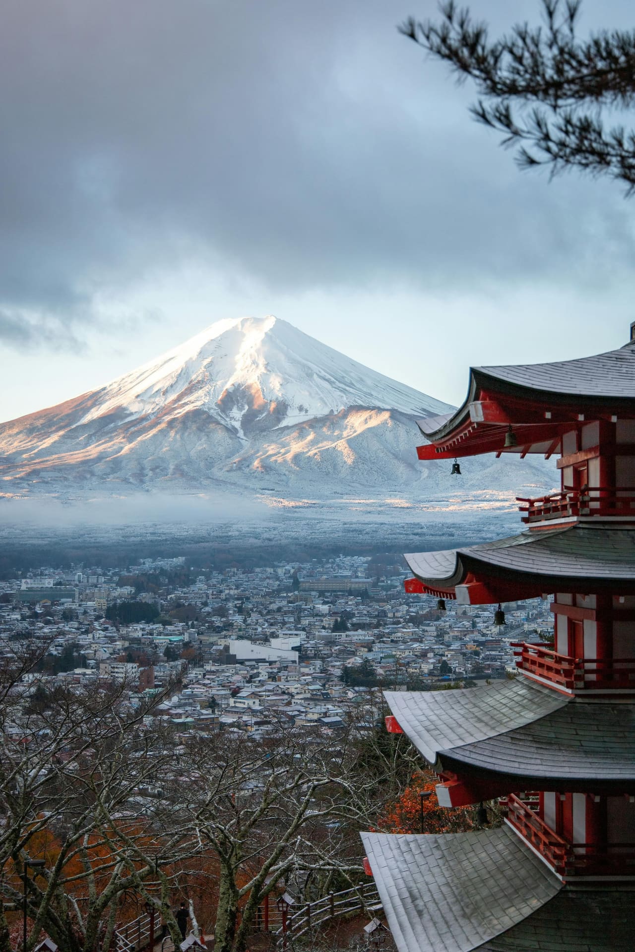 Chureito Pagoda with Mt. Fuji in the background